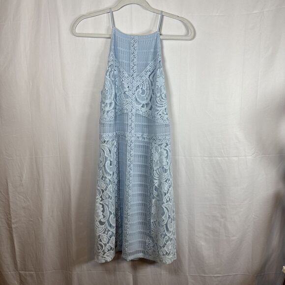 Gianni Dresses & Skirts - Gianni Bini Light Blue Lace Slip Dress Size 10 Preowned